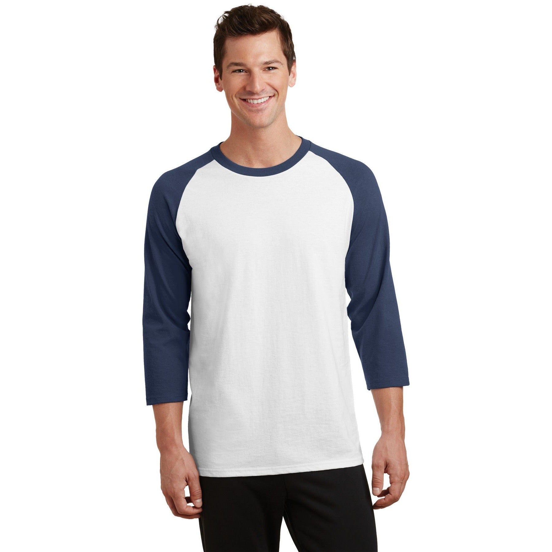 Port & Company-Port & Company® Core Blend 3/4-Sleeve Raglan Tee. PC55RS-MedTech-4